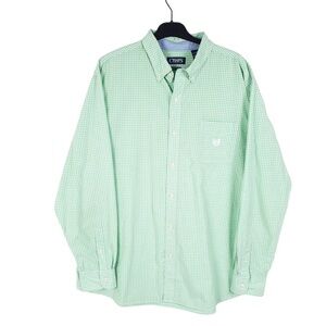 Chaps Green Checkered Men's Shirt